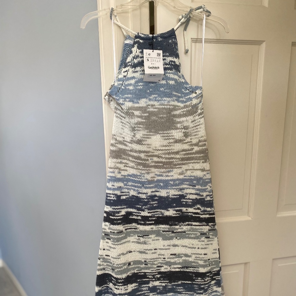 ZARA Maxi Resort Sweater Dress size S NWT